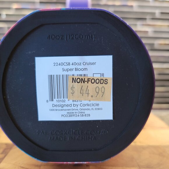 NEW CORKSICLE WATER JUICE BOTTLE TUMBLER 40 OZ FLOWER BLOOM STAINLESS STEEL - Picture 9 of 12